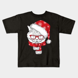 Christmas cat Kids T-Shirt